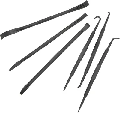 Image de 6PCS/Set Prying Bar Hook Set Double Ended ABS Plastic Black for Removing O Ring Sealing Accessories