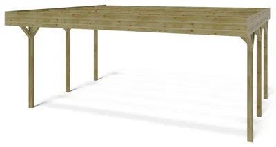 Image de Carport, abri de voiture  6.06x5.03 m - 30.48 m2 - CAR5 - ALTANKA