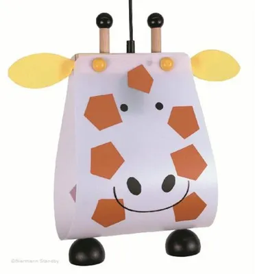 Produktbild von Niermann Leuchten Pendelleuchte Giraffe - Maße: 40 cm x 30 cm x 20 cm - Farbe: weiß-braun; 145