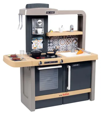 Produktbild von Smoby Tefal Evo Küche - Kinderküche mit höhenverstellbarer Arbeitsplatte, Backofen, Kühlschrank und mehr, für Kinder ab 3 Jahren