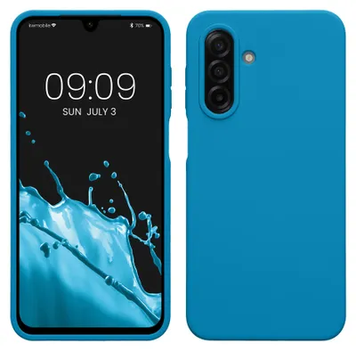 Produktbild von kwmobile Handyhülle für Samsung Galaxy A17 4G / 5G Hülle - Case Silikon - Kabelloses Laden - Schutzhülle Cover in Karibikblau