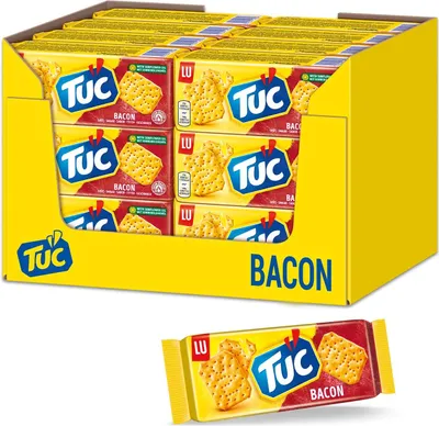 Produktbild von 24x TUC Bacon Salzgebäck Kekse Crackers Salz gesalzen gebäck Schinken 100g