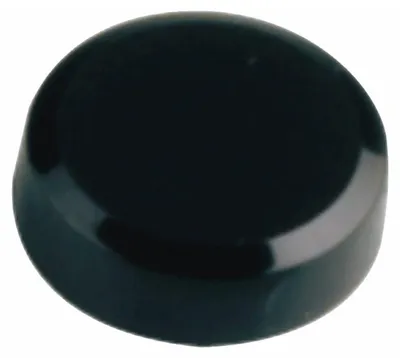 Image de Aimant MAULpro rond, 20 pièces, 0,3 kg, plastique, ferrite, incassable, érodé, laqué, Ø 2 x 0,75 cm, noir