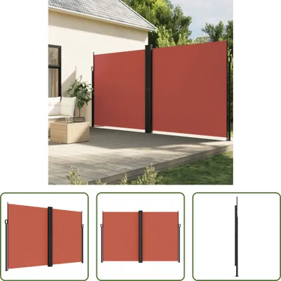 Obrázek produktu pro The Living Store Výsuvná boční markýza terakota červená 220x1200 cm