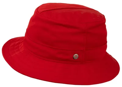 Balke Flapper Bucket-Hat unifarben mit UV-Schutz 50 in rot