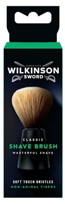 Zdjęcie produktu dla Wilkinson Sword Classic Shave Brush, Włosy syntetyczne, Czarny, Pudełko, Forest Stewardship Council (FSC)