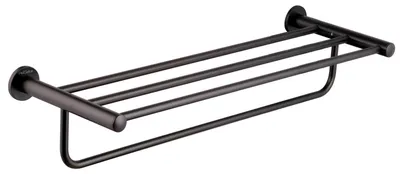 Produktbild von PaulGurkes Bad-Ablage Handtuchregal Matt-Schwarz Serie Nox