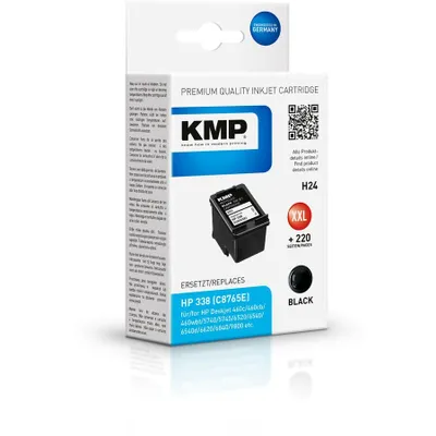 Produktbild von KMP H24 Tintenpatrone schwarz kompatibel mit HP C 8765 E