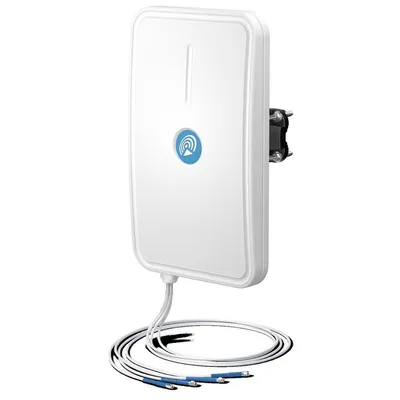 Zdjęcie produktu dla Sektorowa antena panelowa Wi-Fi 17 dBi, 4xRPSMA, dwupasmowa, IP67, 90°, MIMO