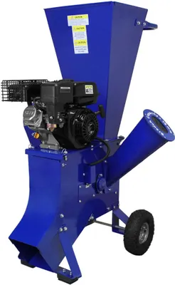 Produktbild von Benzin Holzhäcksler | Motorhäcksler Gartenhäcksler Holzhacker | 7PS, 4 Takt, 212cc, 76mm Schneidekapazität, 3600 U/min Klingen-Drehzahl | Kompakt & tragbar mit Räder | GRATIS PSA & Werkzeugset
