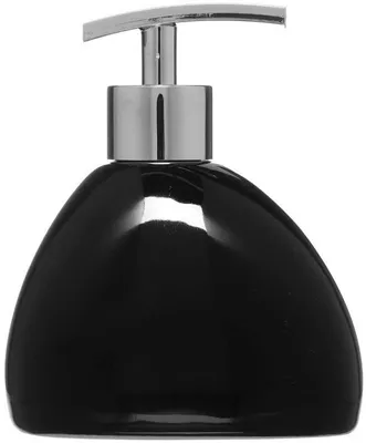 Produktbild von 5Five Seifenpumpe/Spender - Keramik - schwarz - 300ml - nachfullbar