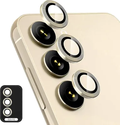 Produktbild von Für Samsung Galaxy S23 FE 5G Aluminium Ring Kamera + H9 Tempered Hart Glas Film