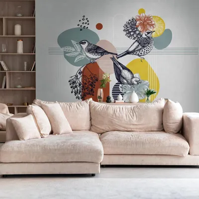 Produktbild von A.S. Creation Livingwalls Fototapete The Wall III 399101 Eine Rolle Ein Motiv 371 x 280 cm Bunt Grau Orange