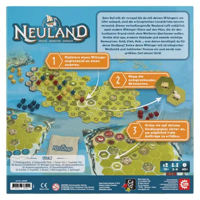 Productafbeelding van Game Factory Neuland, Bordspel, Strategie, Vanaf 10 jaar, 40 minuten, Familie spel