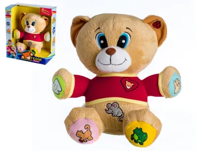 Obrázek produktu pro Medvěd Tedík česky mluvící plyš 30cm na baterie