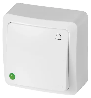 Produktbild von BERG Öffner-Schalter Bell 10AX IP20 Weiß 3714-00
