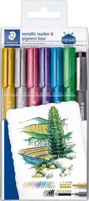 Image de Marqueurs métalliques set de 6 +1 Staedtler