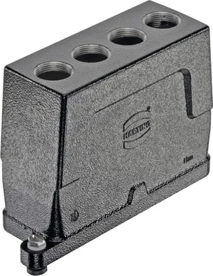 Produktbild von HARTING Han 24HPR enlarged Tüllengehäuse, 4xM25 gerader Kabelabgang, Schraubverriegelung - 1 Stück