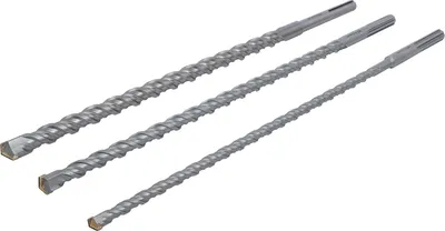 Produktbild von BGS DIY 2006 | Set von Mauer-Durchbruchbohrern | SDS-MAX | 16/20/26 mm | 3-teilig | Länge 600 mm pro Bohrer | Hartmetallspitzen | geeignet für Mauerwerk, Stein und Beton