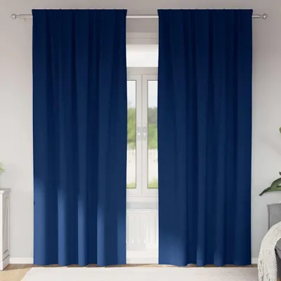 Immagine prodotto di Tende Blackout con Anelli 2 pcs Blu Scuro 260 x 140 cm