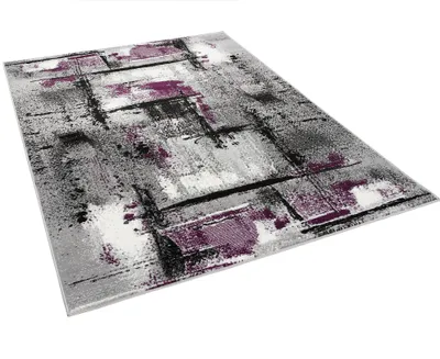 Produktbild von Modern Designer Teppich Velours Samba, Größe:190x280 cm, Design:Modern Purple Urban