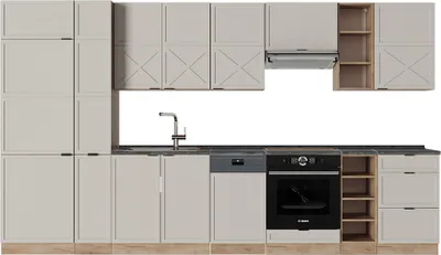 Produktbild von Küchenzeile Vicco Fame-Line GrauBeige/Goldkraft Eiche 355 cm , AP Anthrazit, Model 50485