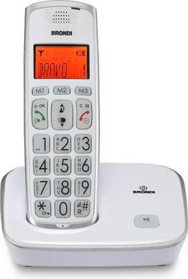 Immagine prodotto di Brondi Bravo Gold Telefono DECT Identificatore di chiamata Bianco