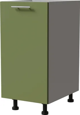Produktbild von Küchenunterschrank BRERRA 40x82cm lackiert Farbe wählbar BR-D1D/40,RAL 6025 farngrün Matt,grau
