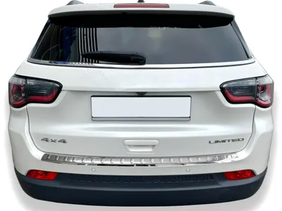 Für Jeep Compass II ab 2017- Ladekantenschutz Edelstahl MIT ABKANTUNG in der Farbe von Recambo e.K.