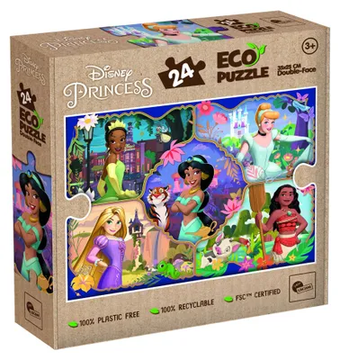 Zdjęcie produktu dla Lisciani - Puzzle Disney: Księżniczki - 24 elementy - Dwustronne, dla dzieci od 3 roku życia
