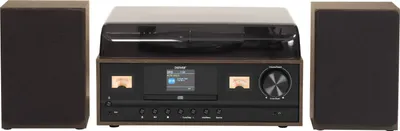 Produktbild von Denver Retro Musik Center mit DAB+, Plattenspieler, Bluetooth MRD-52DARKWOOD