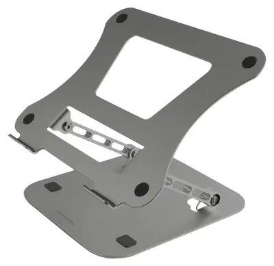 Immagine prodotto di 4smarts ErgoFix H22, supporto per laptop e tablet, grigio, alluminio, silicone, 222 mm, 260 mm, 36 mm
