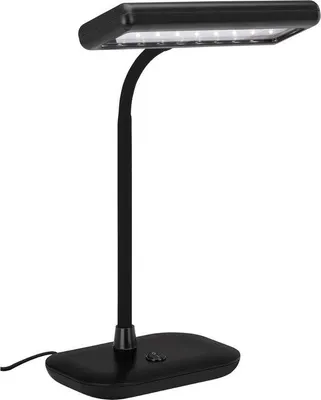 Zdjęcie produktu dla Lampa biurkowa Famanu, nowoczesna, LED, czarna