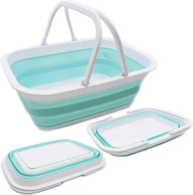 Productafbeelding van Famanu wasmand 9,2 liter - opvouwbaar en ruimtebesparend