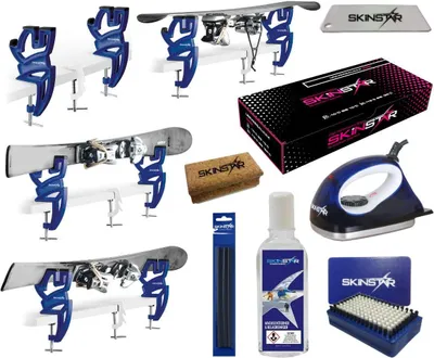 Produktbild von SKINSTAR Skiwax Set Starter Set Skispanner Skiwachs Wachsentferner 8- teilig