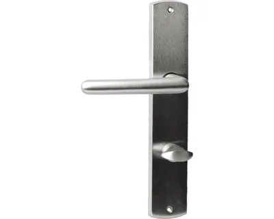 Produktbild von Langschildgarnitur für Bad-WC-Türen, inkl. WC-Riegel