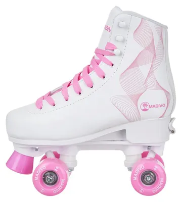 Immagine prodotto di Elzusha - Pattini a rotelle vintage da donna, con taglia regolabile e cuscinetti ABEC7
