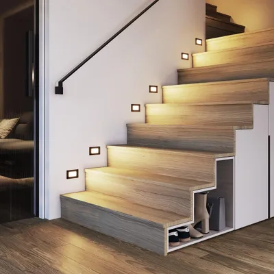 Image de HOFTRONIC - Appliques murales LED 3W 3000K IP54 Noir lot de 6