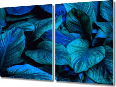 Produktbild von Coloray Küchenbrett Kochplattenabdeckung Hackbrett Schneidebrett Herdabdeckplatte 2x40x52 cm - Blume Pflanze