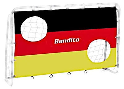 Produktbild von Bandito Torwand Deutschland mit 2 Schusslöchern 198x130cm Torwandeinsatz
