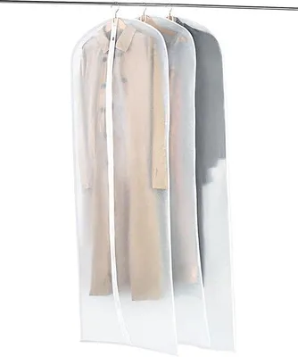 Produktbild von Famanu Kleiderhüllen 3er Set - 60x180 cm, transparent, wasserabweisend