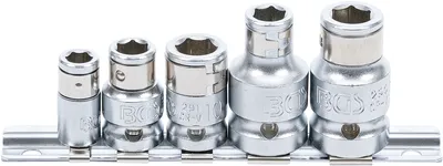 Produktbild von BGS Bit-Adapter-Satz mit Haltekugel Innenvierkant 6,3 mm (1/4") / 10 mm (3/8") / 12,5 mm (1/2") 5-tlg.