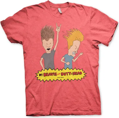 Produktbild von Beavis and Butt-Head Headbanging T-Shirt - Small - RedHeather