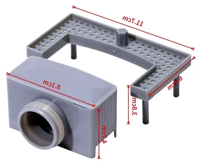 Produktbild von Duschrinne Siphon mit Geruchsstop und Haarsieb Set für Duschrinnen mit 40mm Ablauf