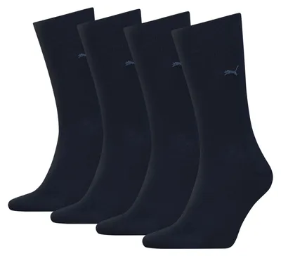 Image de Chaussettes PUMA pour homme, lot de 2 - Classiques, courtes, logo, couleur unie marine 43-46