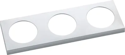 Produktbild von Berker Integro Pure Steckdosen-Rahmen 3-fach, KS chrom matt galvanisiert