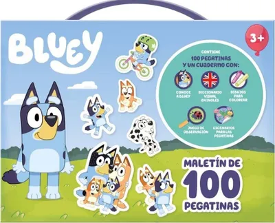 Immagine prodotto di Bluey Mein Koffer Mit 100 Aufklebern Blau  Blau One Size