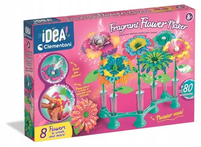 Produktbild von Clementoni Kreativ-Set Blumenlabor: Bastelei für Kinder ab 8.