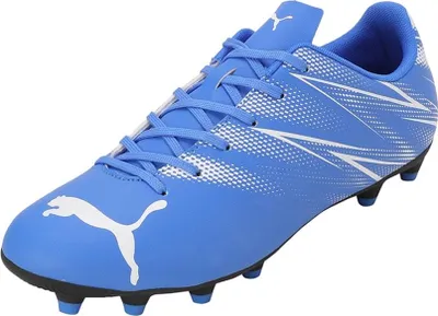Produktbild von Puma - Herren Fußball-Stiefel "Attacanto FG/AG" RD3456 (42 EU) (Blau/Weiß)