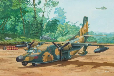 Produktbild von Roden Fairchild NC/AC-123K Black Spot 1:72 58
